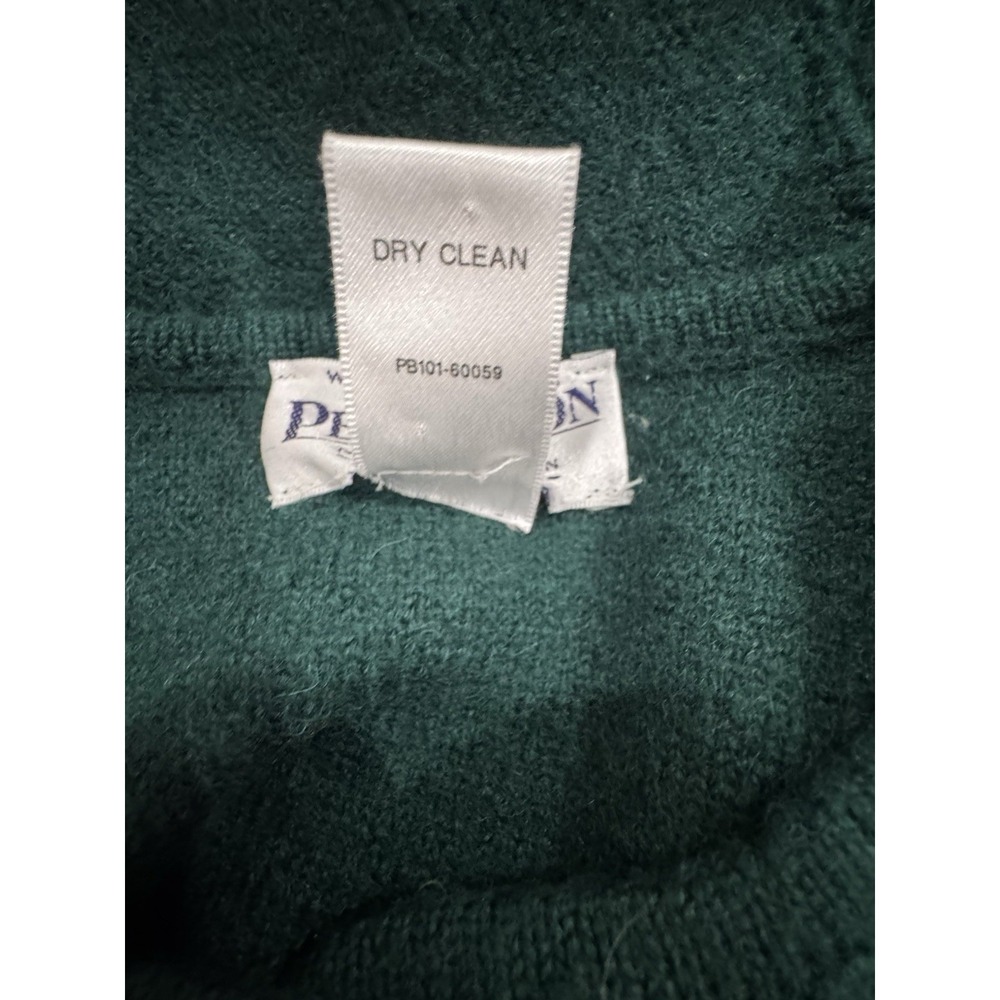 Pendleton Petite Emerald Green Wool Cardigan Butt… - image 5
